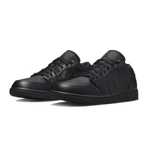 Nike Air 1 Low “Triple Black” Retro Low-Top Basketball Sneakers Men's Black 553558-093