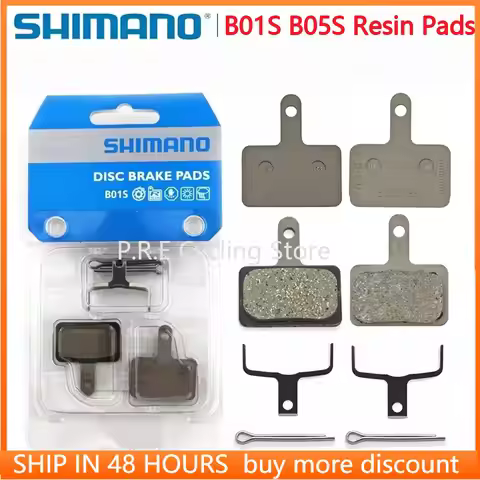 1/2 Pairs B01S B05S Resin Pad Bicycle Disc Brake Pads for Shimano MT200 M355 M395 M415 M445 M465 M49