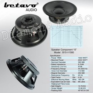 Speaker Komponen Betavo B15 V1580 Original Component 15 Inch B15v1580 ( Bayar Ditempat )