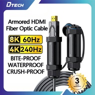 [Anti-rat Bite][Waterproof]DTech HDMI Fiber Optic Cable 8K 60Hz HD Video eARC HDR High Speed Support