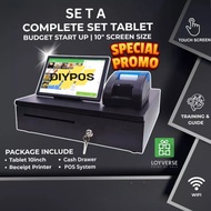 [SET A] Mesin Cashier Digital POS System Tablet Printer Cash Drawer E Invoice LHDN DIYPOS🔥