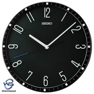 Seiko QXA818 QXA818K Black Analog Quiet Sweep Silent Movement Wall Clock