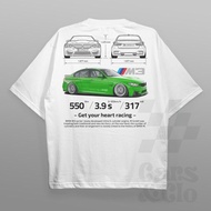 COD,Cars and Clo - Regular Fit White - BMW F80 M3 Blueprint T-Shirt - F80 M3 White S-5XL