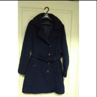 Mastina窄版藍色大衣(Duffle coat) M號，全新，中山國小捷運站、大同大學可面交