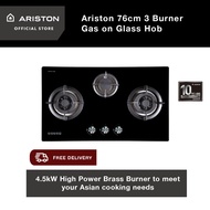 Ariston 76cm 3 Gas Burner Hob TH 731 D2/A B/LPG + Free Delivery