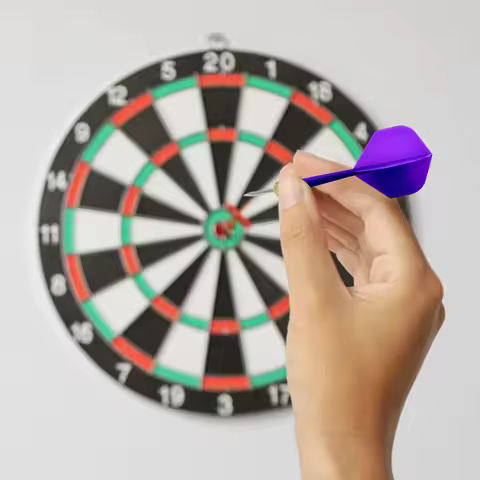 5pcs Integrated Dart Shaft and Flights Standard Shape Integrated Dart Flights and Shafts Plastic 2BA