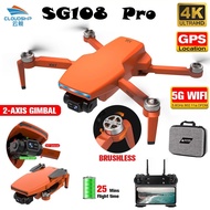 Upgraded SG108 Pro GPS Drone 4K Gimbal Camera Drones 5G WIFI FPV Transmission Rc Quadcopter Brushless Dron Optical Hovering Gps Auto return home Drone 无人机