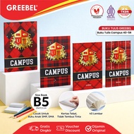 (1 Book) Greebel Campus Boxy Notebook 40 Sheets (1PCS) School Book B5 40-5R I Greebel Notebook