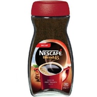 Nescafe Blend 43 Decaf Instant Coffee 100g/ 250g