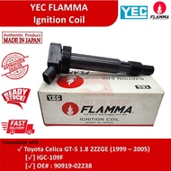 YEC FLAMMA Ignition Coil IGC-109F Toyota Celica GT-S 1.8 2ZZGE (1999 - 2005) (90919-02238)
