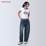 Logo Jeans Kaos Wanita Oriana Offwhite 12883L4OW