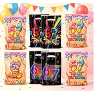 10/20/30Pcs Goodie Loot Bags, 67 Colorful Printed Designs Candy Snack Gift Pouches, Birthday & Festi