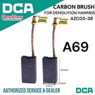 DCA Carbon Brush for Demolition Hammer AZC03-38 A69 1SET (PCS) Auto Cut-Off Brush
