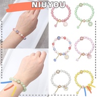 NIUYOU Bohemian Bracelet, Multicolor Elastic Korean Daisy Bracelet, Gifts Lucky Handmade Bracelet Bo