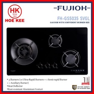 Fujioh FH-GS5035 SVGL 3-Burner Glass Hob