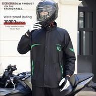 EIONG8686FT Split Raincoat, with Reflective Strip Waterproof Raincoat and Rainpants Suit, Fashionabl