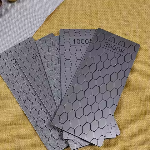 Professional Diamond Knife Sharpener 400-1200# Grit Sharpening Stone Set and Angle Guide Whetstone G