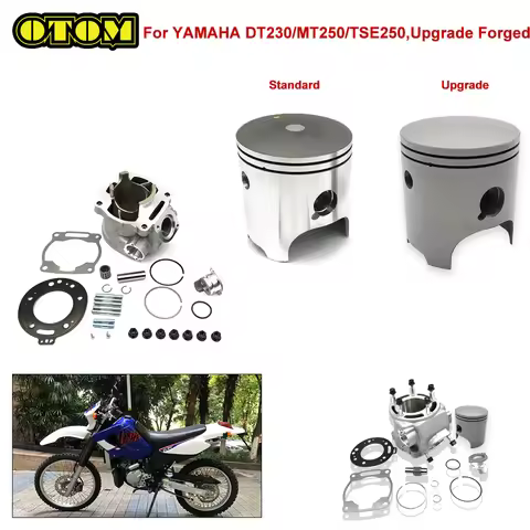 For YAMAHA DT230 LONCIN MT250 Motorcycle 66.8mm Cylinder Block Upgrade Forged Piston Ring Gasket Bea