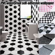 2D wallpaper waterproof mosaic wallpaper kitchen toilet bathroom wallpaper