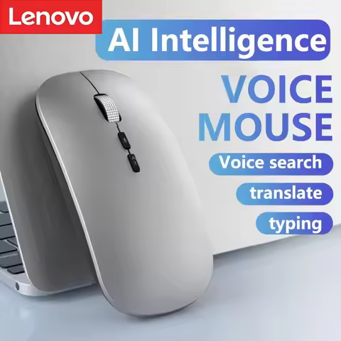 Lenovo AI Voice Translation Mouse 2.4G Wireless Bluetooth Silence Mouse Type-C Charging Portable Lap