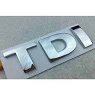 New upgrade 1X New 3D Metal TDI Badge Emblem Decal Stickers for Volkswagen VW Polo Golf Jetta Passat b5 b6 GTI Touran Bora Car styling