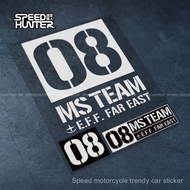 Mobile Suit Gundam MS08 Team Sticker Car Unique Cartoon Decoration
