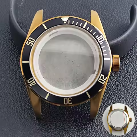 8215 Case 31mm Dial Green Luminous 41mm Case Fits M8215 DG2813 Movement Watch Accessories 22mm Watch