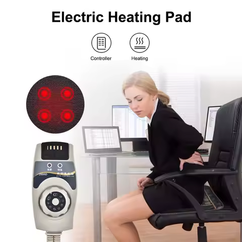 Natural Tourmaline Heating Cushion Jade Square Massage Pad Office And Home Seat Cushion For Relaxing