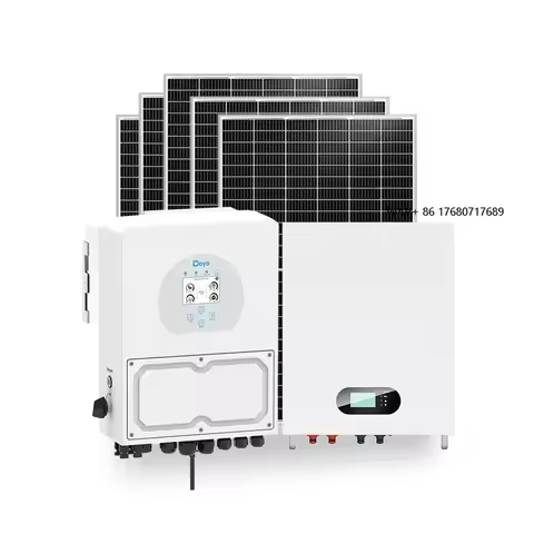 Deye Solar System Plug and Play Complete Set Wholesale Deye 5kw Hybrid Energy Storage Solar Panel Sy