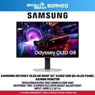 SAMSUNG ODYSSEY OLED G8 G81SF 32" 240HZ UHD QD-OLED Panel Gaming Monitor