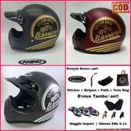 Lots Of Bonuses!!! Helmet Retro Cakil HBC Motif Custom Bikes Original