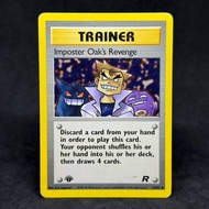 Vintage Pokemon TCG Imposter Oak’s Revenge 1st Edition 76/82 2000 Team Rocket Gengar