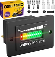 12V 24V 36V 48V 60V 72V LED Battery Monitor Meter Golf Cart Battery Voltage Level Indicator Lead-Aci