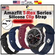 Amazfit T-Rex 3 / Amazfit T-Rex 2 Strap Silicone Clip Style Strap ,Tali Jam Klip Amazfit T-Rex3 / Am
