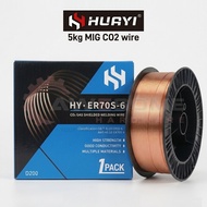 (0.8MM) HUAYI HY-ER70S-6 5KG MIG CO2 GAS WELDING SOLID WIRE FLUX CORED