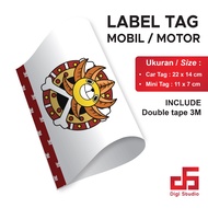 Digi Studio - Label Thousand Sunny Ship Car & MotorcycleTAG