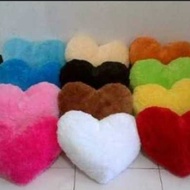 Love Fur Pillow Rasfur Love Shaped Pillow Sofa Pillow