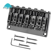 12 String Metal Fixed Hardtail Saddle Bridge Top Load Guitar Tailpiece for Electric Guitar 12-String
