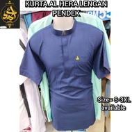 KURTA AL HERA LENGAN PENDEK ROUND KAIN 100% COTTON