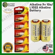 10A 9V 10A9V 9V10A L1022 dry alkaline battery 9 Volt replace A23L card VSAI