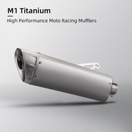 Motorcycle Exhaust Akra 51mm Titanium Escape Muffler Tail Tube for R1 Z1000 Z900 GSR600 FZ6N R6 R3 M