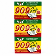 Pack of 3x 909 Lavender Oil Soap 85g | Antibacterial Bath Soap | Germ Protection Cleansing Soap | Sa