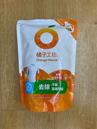 橘子工坊制菌洗衣液 1500毫升補充裝 Orange House Anti Virus laundry liquid refill bag 1500ml