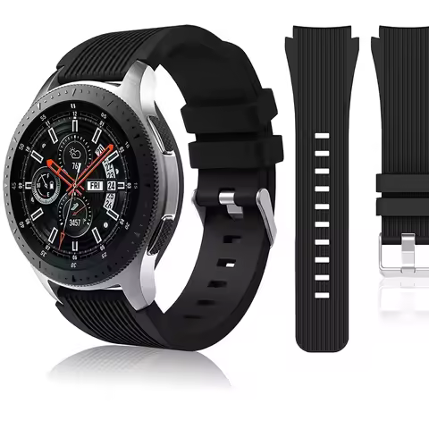 22mm Silicone Strap For Samsung Galaxy Watch 3 45mm/Gear S3/ Huawei Watch 3/GT3 Sports Comfortable B