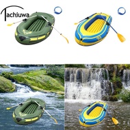 tachiuwa SiaBiced Inflatable Boat Kayak Set,Super Strong PVC,for Ponds Lakes Rivers 4 Air Chambers