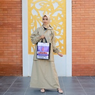 jas hujan wanita setelan baju rok RAINCOAT  mantel hujan LATANSA anti rembes sealing pres