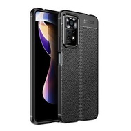 全城熱賣 - 適用於小米 紅米 Note 11 Pro 4G / 5G 海外版 / Note 12 4G國際版 皮紋TPU防摔手機殼（黑色）