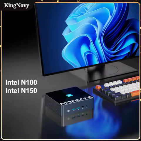 Morefine M9S NUC Mini PC 12th Gen Intel Twin Lake N150 N100 Office Computer with DDR5 PCIE3.0x4 LAN 
