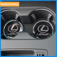 HYS  2pcs Car Cup Holder Mat Vehicle Coaster Cup Holder Non Slip Mat Auto Water Cup Coaster Cup Mat Interior Accessories For Lexus IS250 ES300H CT200 ES200 RX300 ES250 ES350