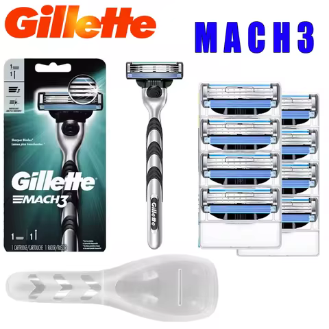 Gillette razor ，Gillette shaver, Gillette Mach3 men's shaver, stainless steel material, shaver set, 